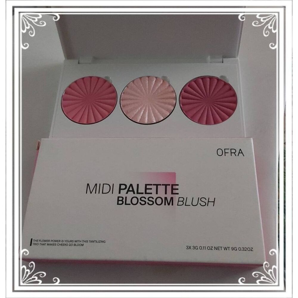 BNIB~Midi Palette Blossom Triple Pan Blush~Ofra Cosmetics